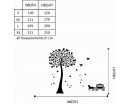 Tree with Carriage Wall Decal Vinyl Tree Art Stickers